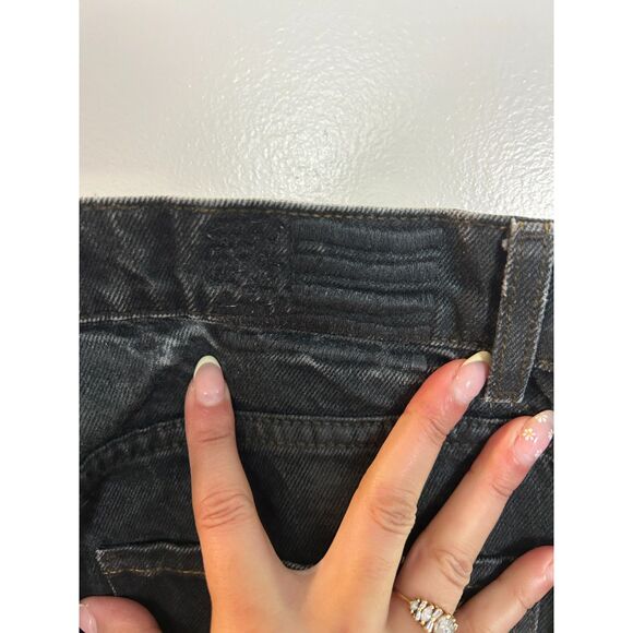 Revolve Revice Two Toned Color Block Straight Leg Jeans - Picture 5 of 5